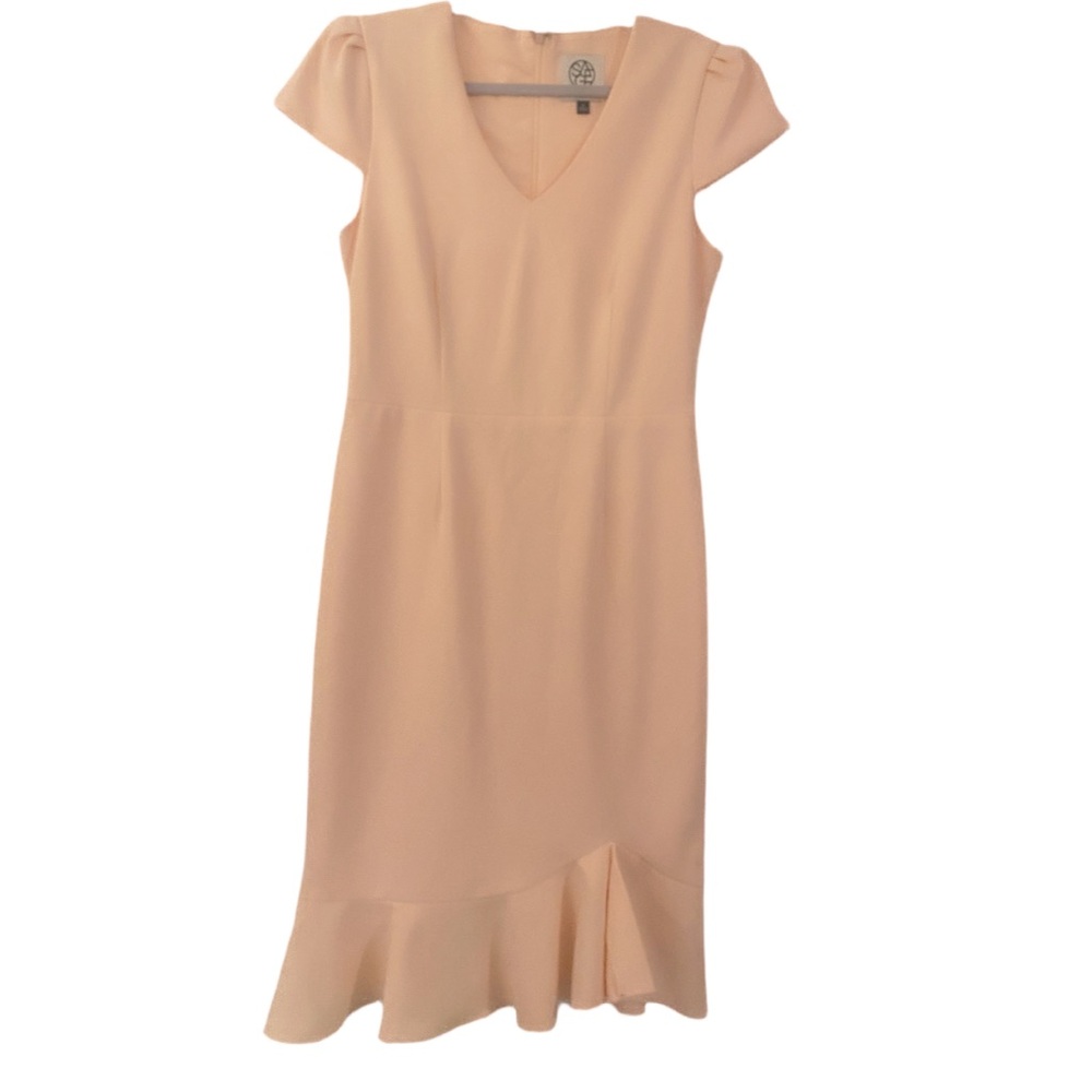 Sage Pink Cap Sleeve Midi Dress